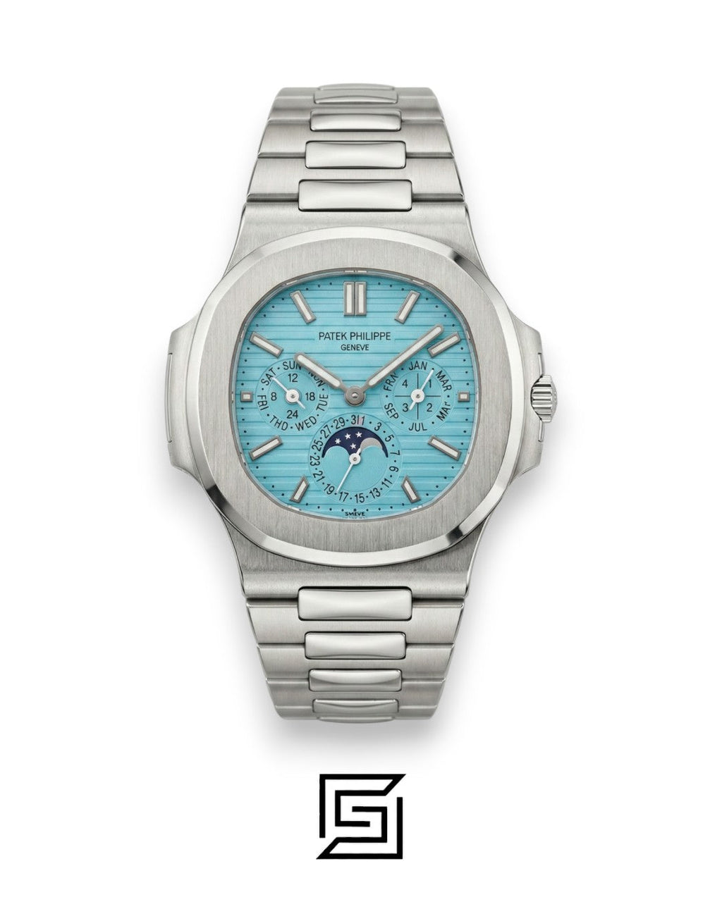 Patek Philippe Nautilus Perpetual Calendar – Tiffany Dial – Japanese Automatic Chronograph – Stainless Steel Bracelet