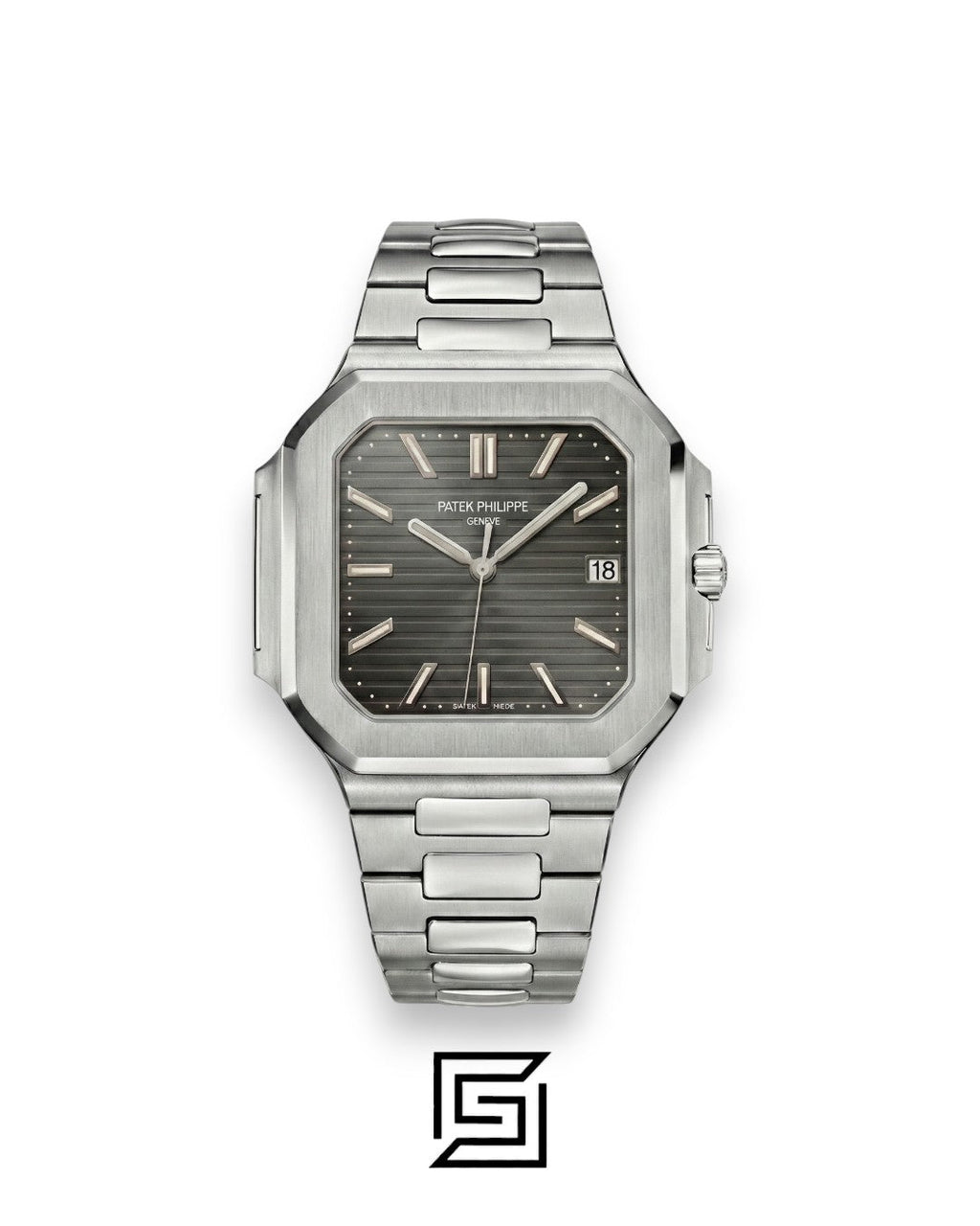 Patek Philippe Cubitus – Japanese Automatic – Grey Dial – Stainless Steel Bracelet