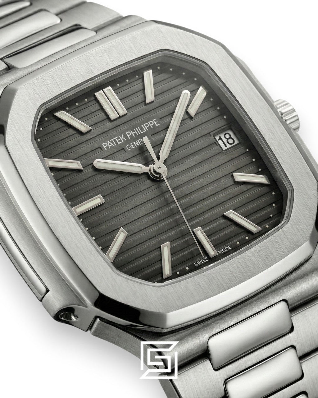 Patek Philippe Cubitus – Japanese Automatic – Grey Dial – Stainless Steel Bracelet