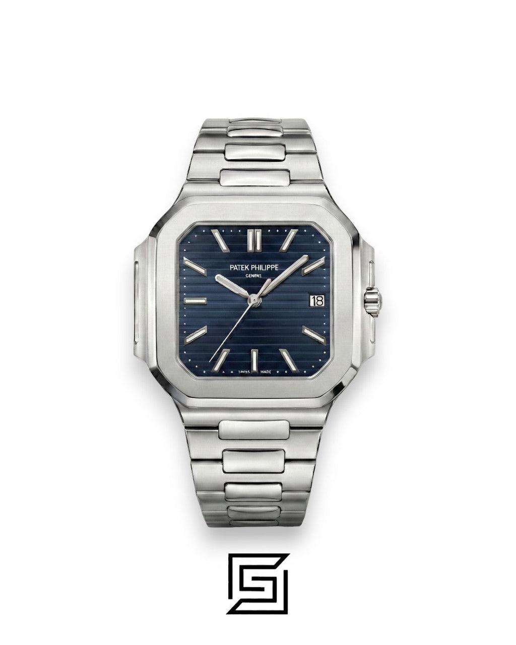 Patek Philippe Cubitus – Japanese Automatic – Blue Dial – Stainless Steel Bracelet