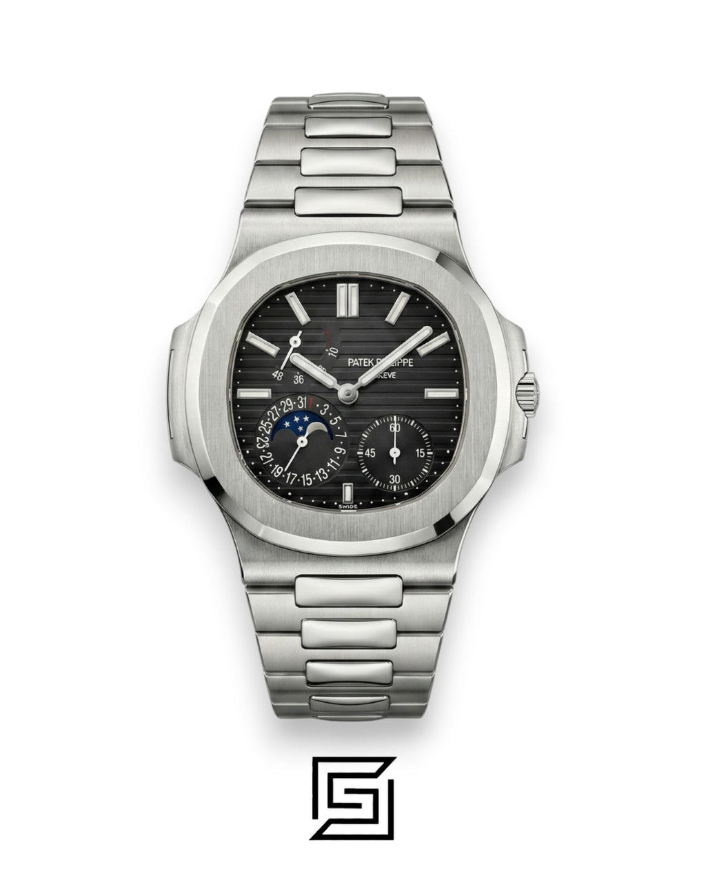 Patek Philippe Grand Complication – Japanese Automatic – Black Dial – Stainless Steel Bracelet