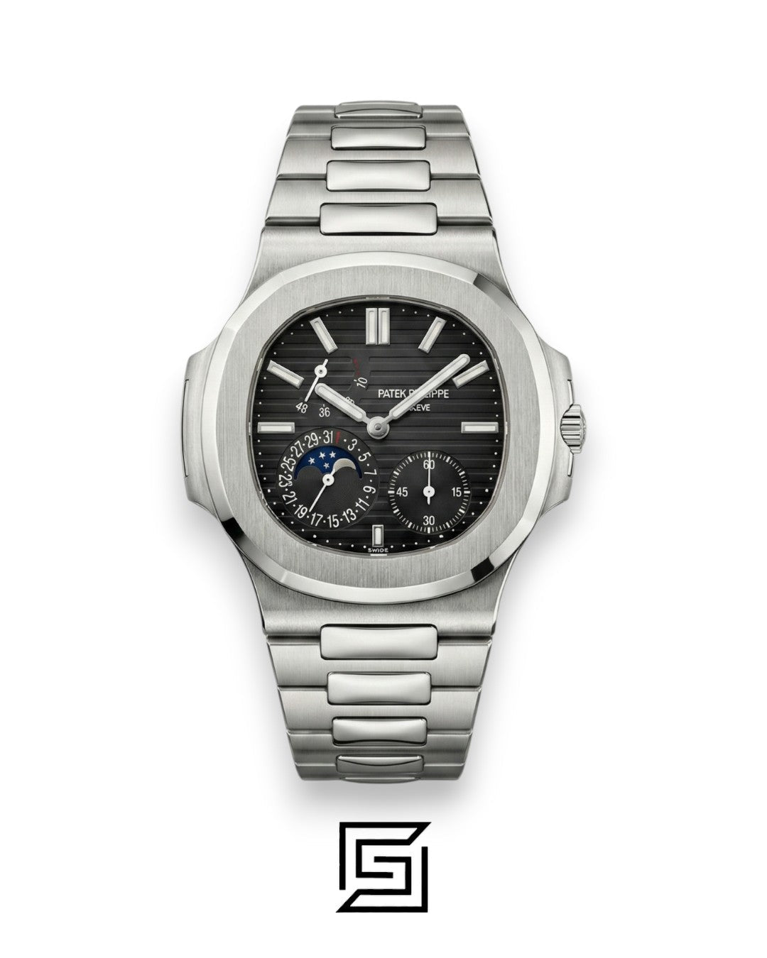 Patek Philippe Grand Complication – Japanese Automatic – Black Dial – Stainless Steel Bracelet