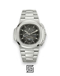 Patek Philippe Nautilus Travel Time – Grey Dial – Japanese Automatic Chronograph – Stainless Steel Bracelet