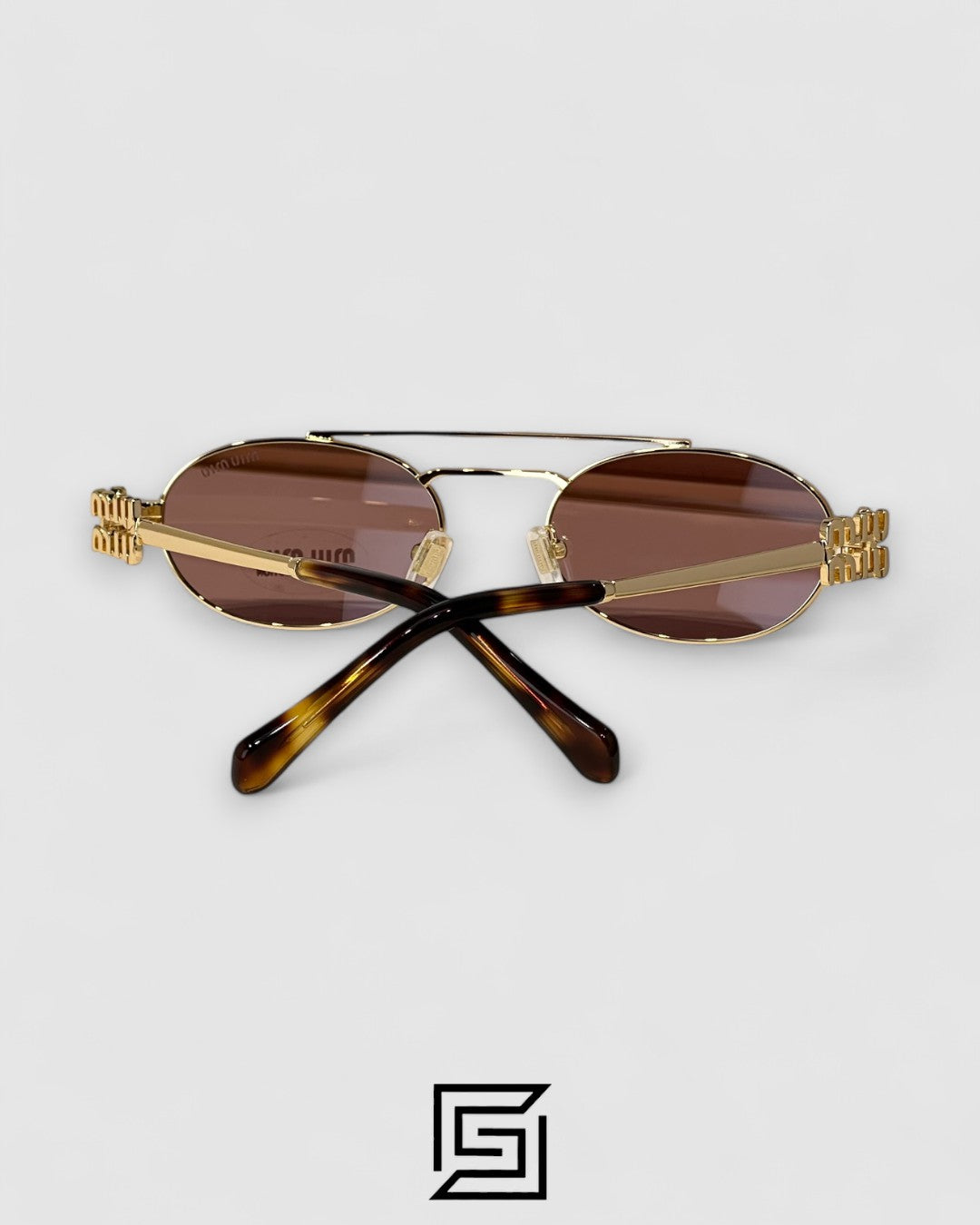 Miu Miu MU54ZS Brown Lenses and Gold Frame