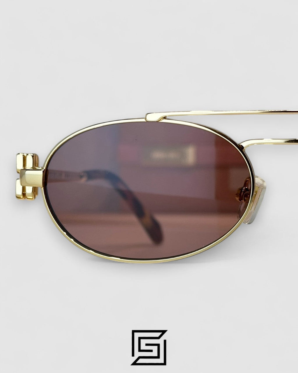 Miu Miu MU54ZS Brown Lenses and Gold Frame