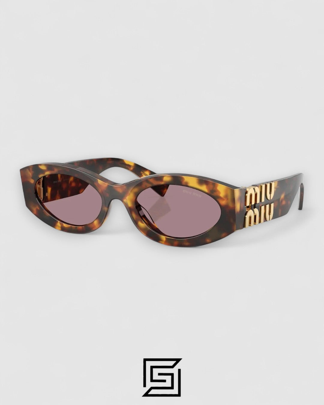 Miu Miu SMU11w Brown Lenses and Tiger Brown Frame
