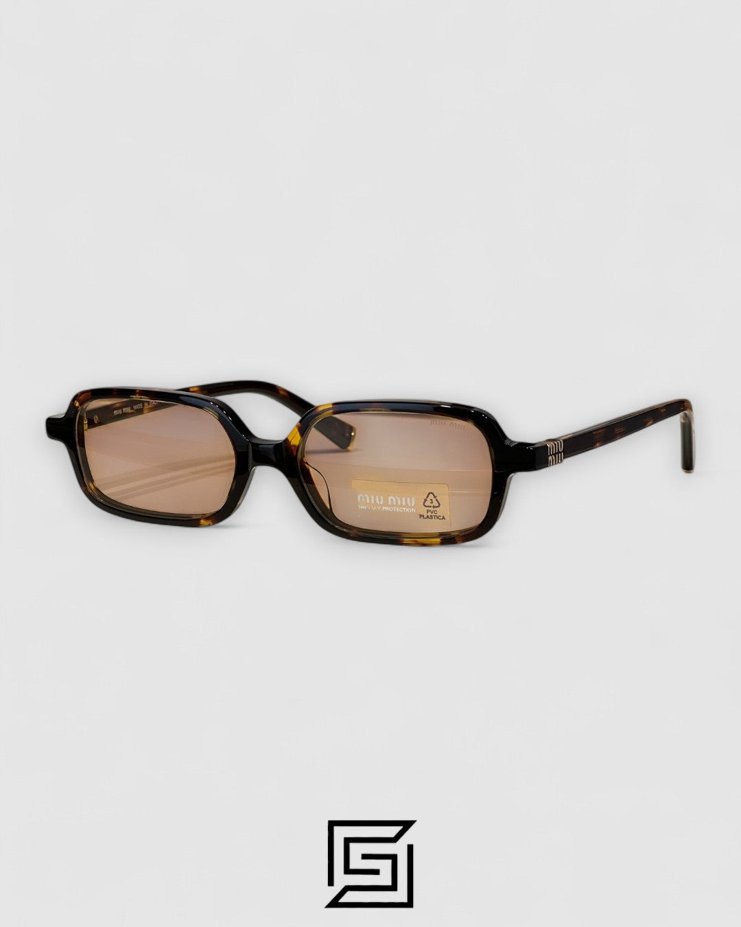 Miu Miu SMU11Z Red Lenses and Tiger Brown Frame