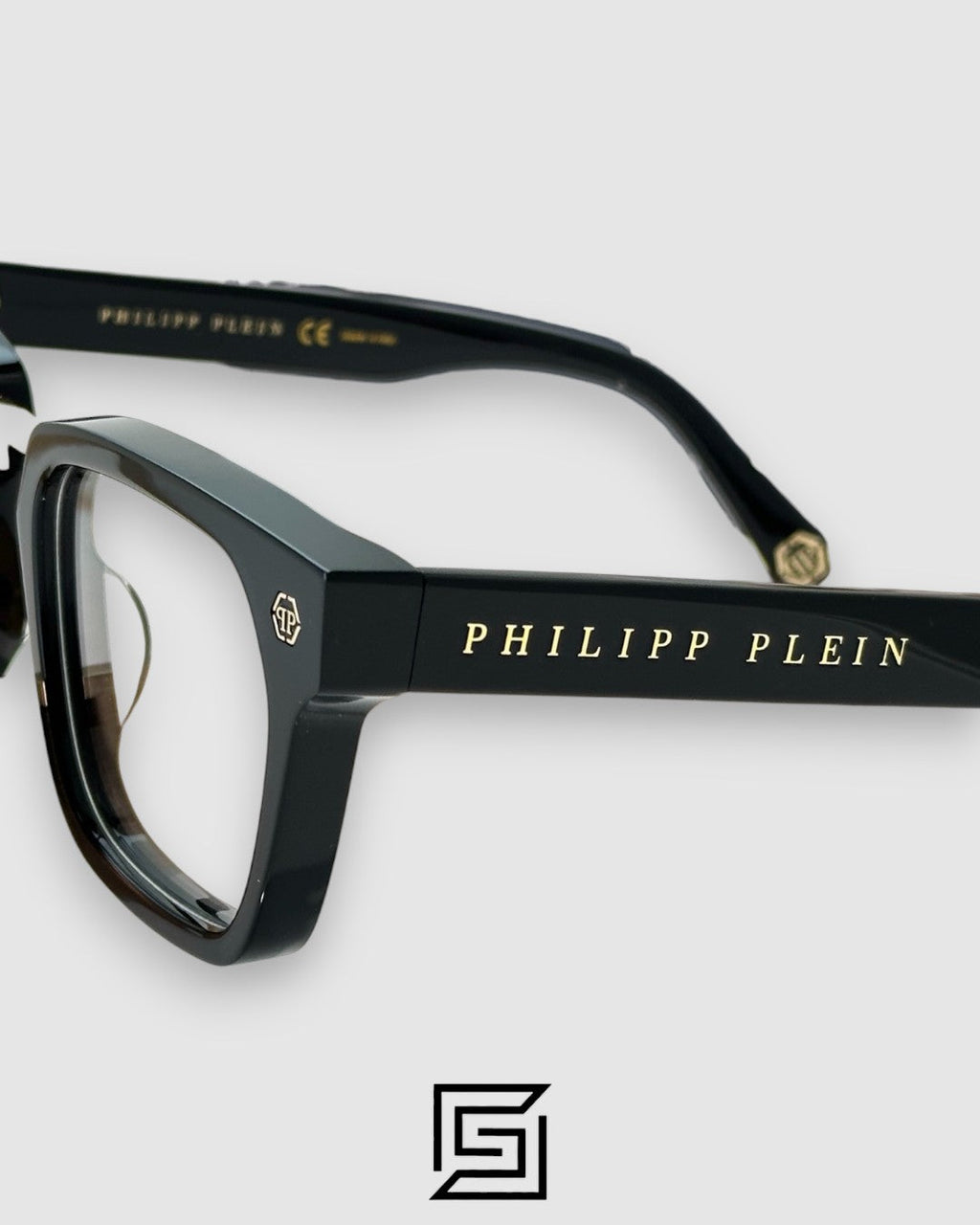 PHILIP PELEN Logo College VPP0700 Black Gold Frame Gold Logo