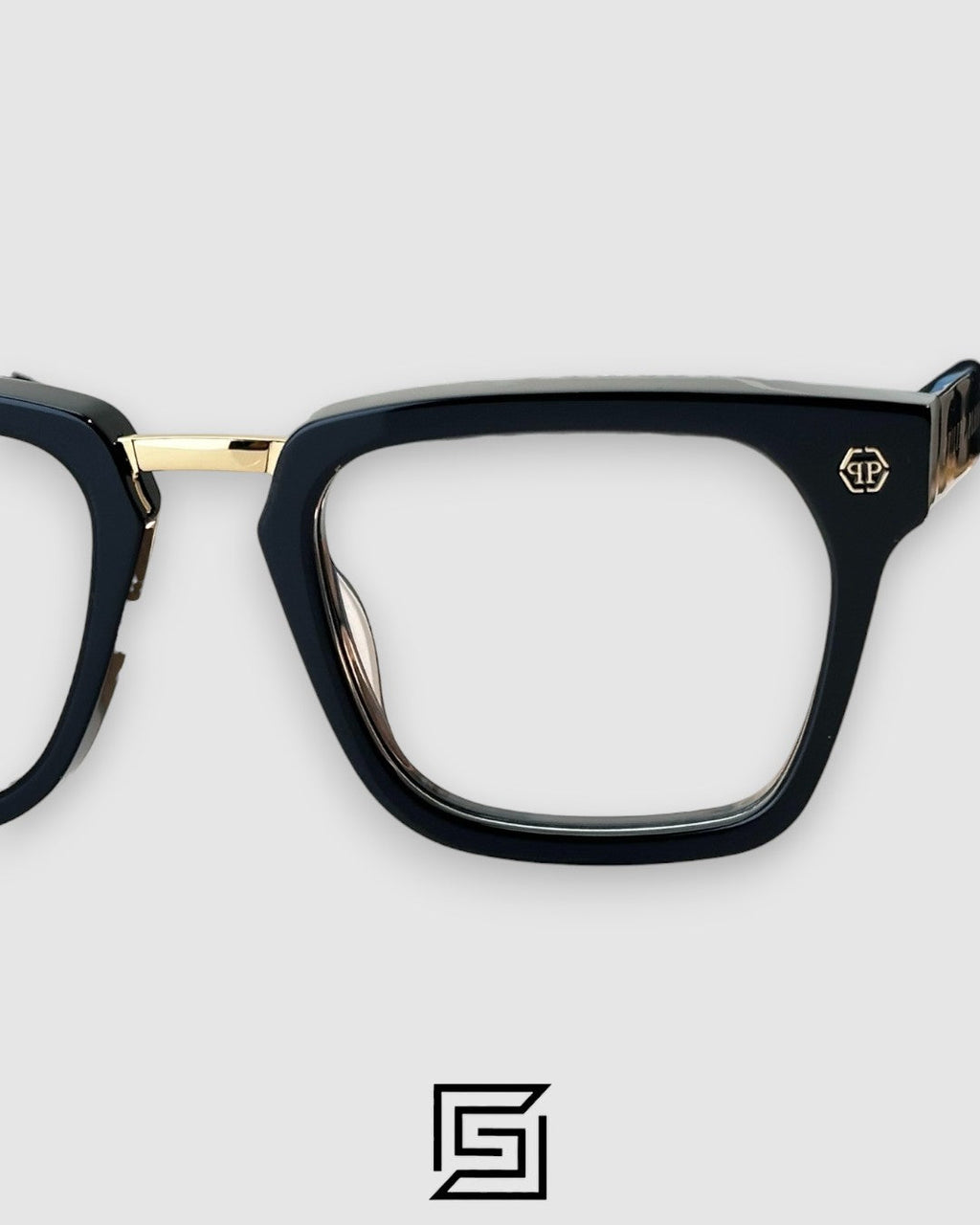 PHILIP PELEN Logo College VPP0700 Black Gold Frame Gold Logo
