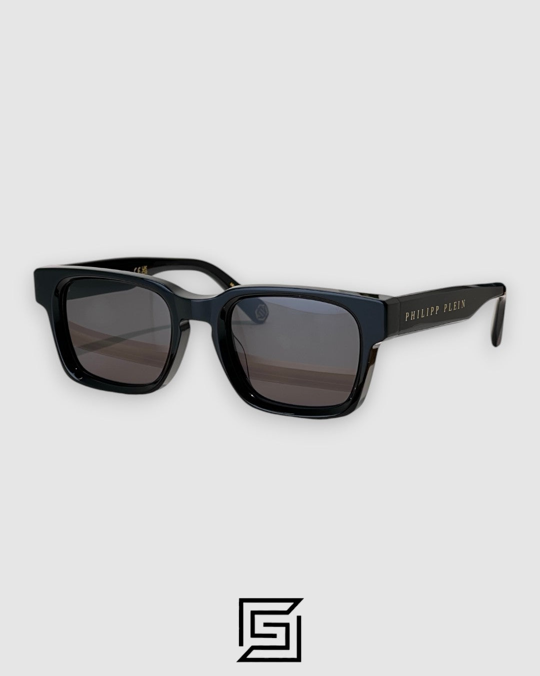 PHILIP PELEN Dark Shapes VPP145M Black Lenses Black Frame Gold Logo