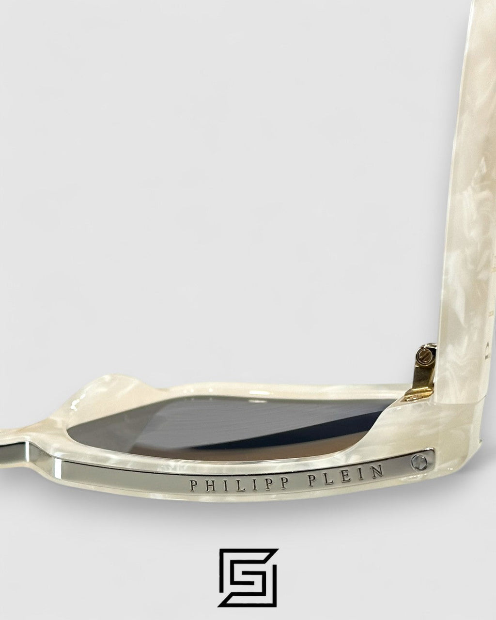 PHILIP PELEN SPP005 Black Lenses White Marbel Frame