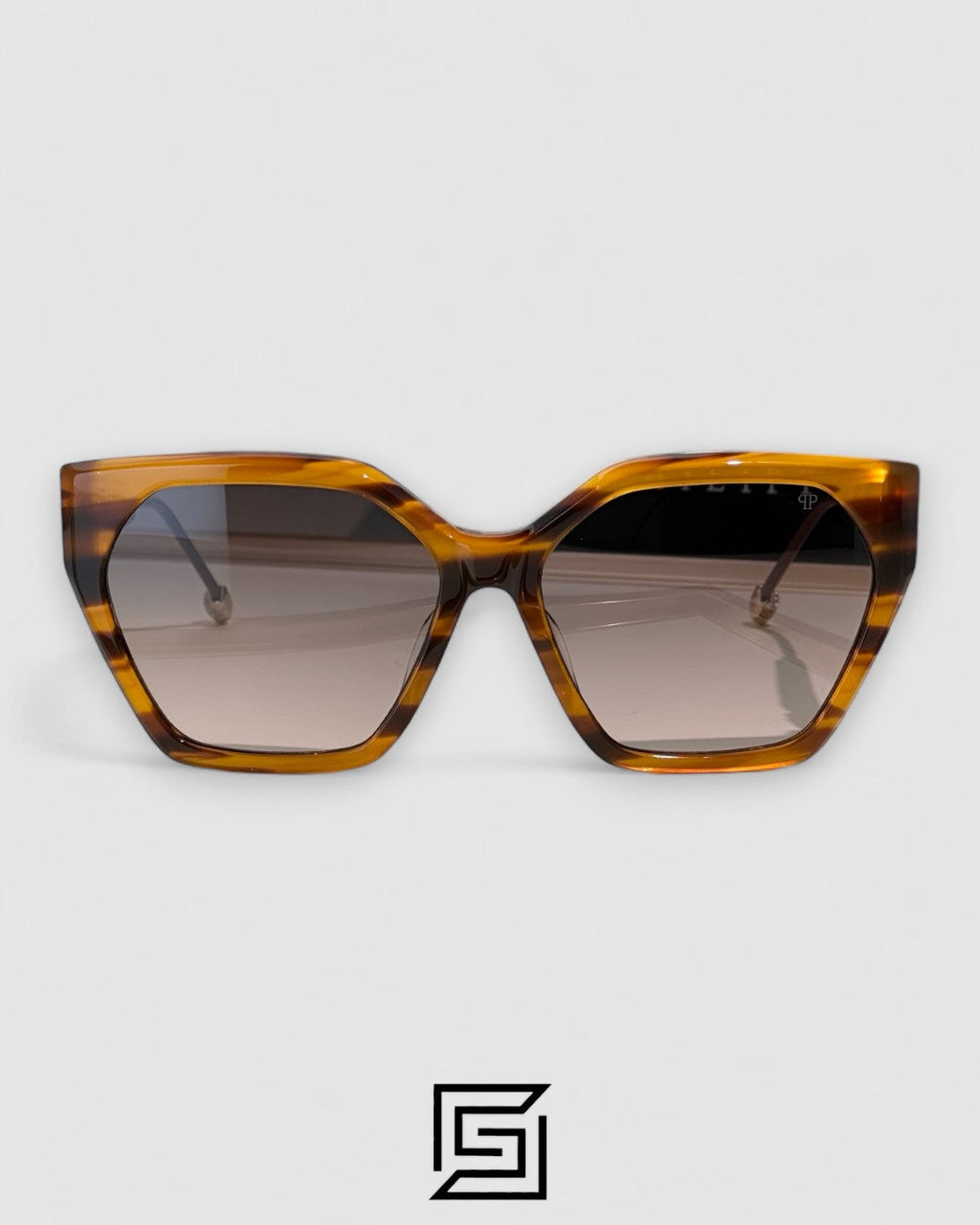 PHILIP PELEN Blink Blaze VPP068S Brown Lenses Tiger Brown Gold Frame