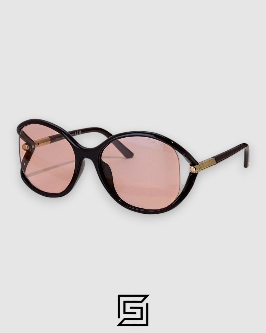 Tom Ford FT1090 Pink Lenses and Maroon Frame