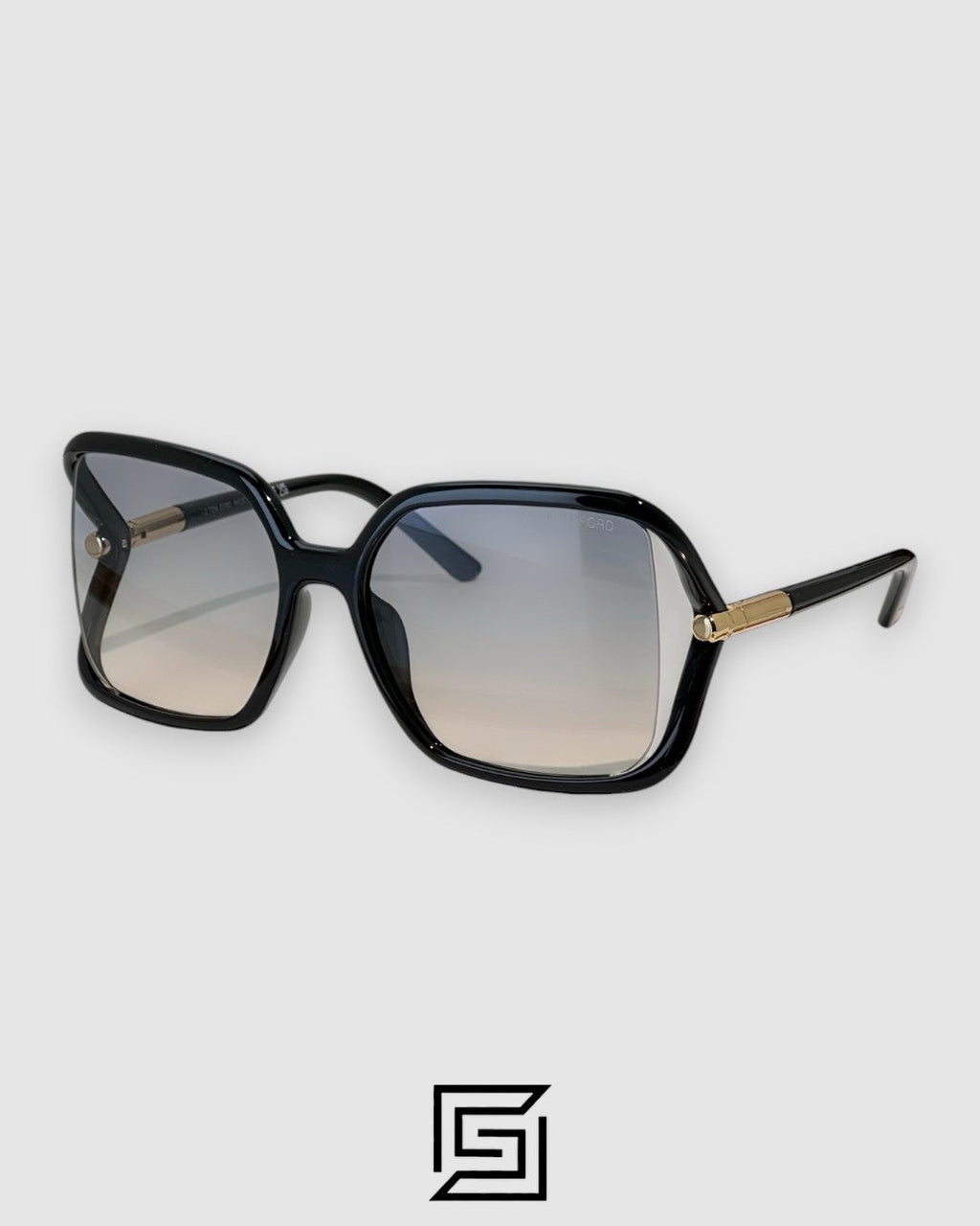 Tom Ford FT1089 Rainbow Lenses and Black Frame