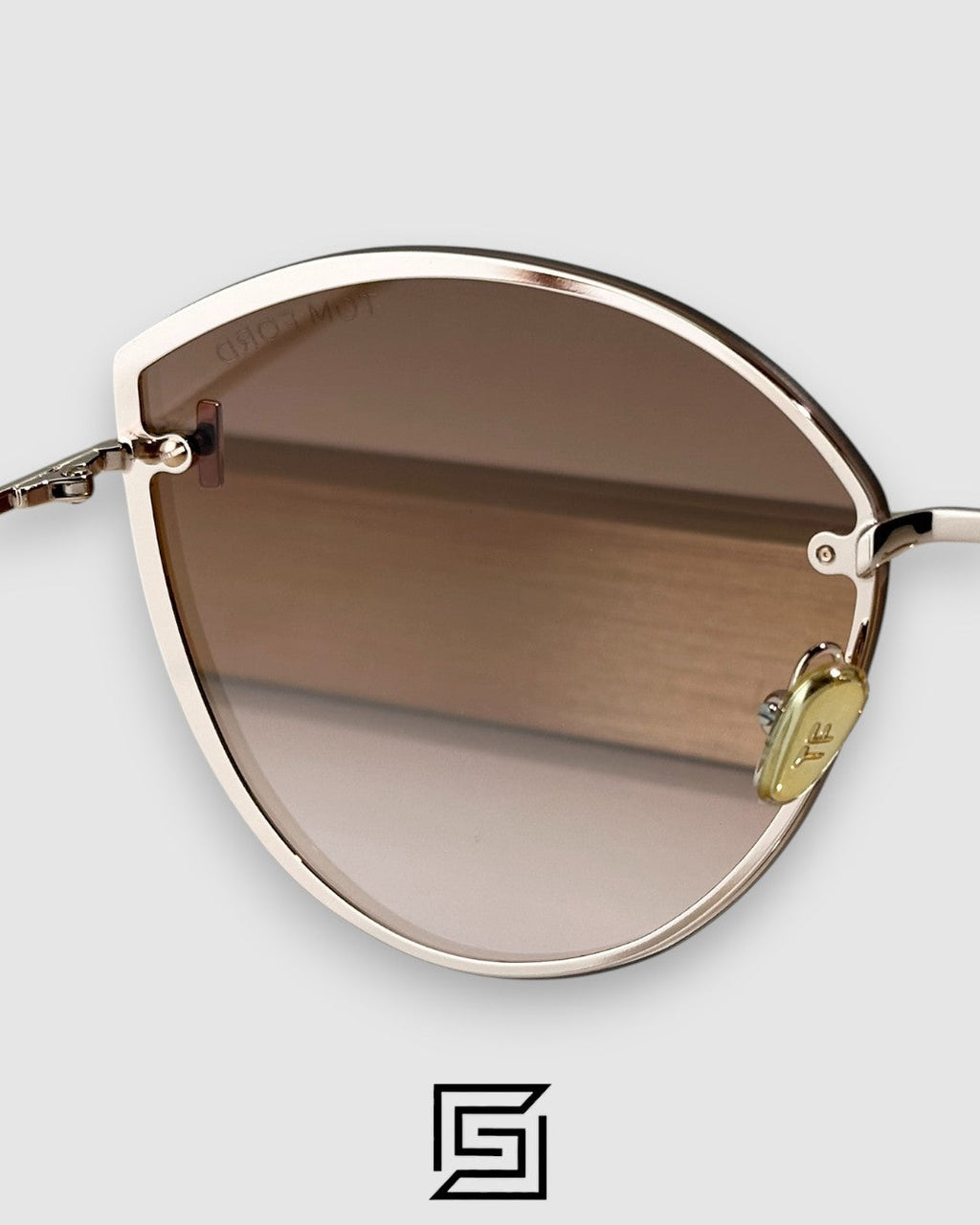 Tom Ford FT1106 Brown Mirror Lenses and Gold Frame