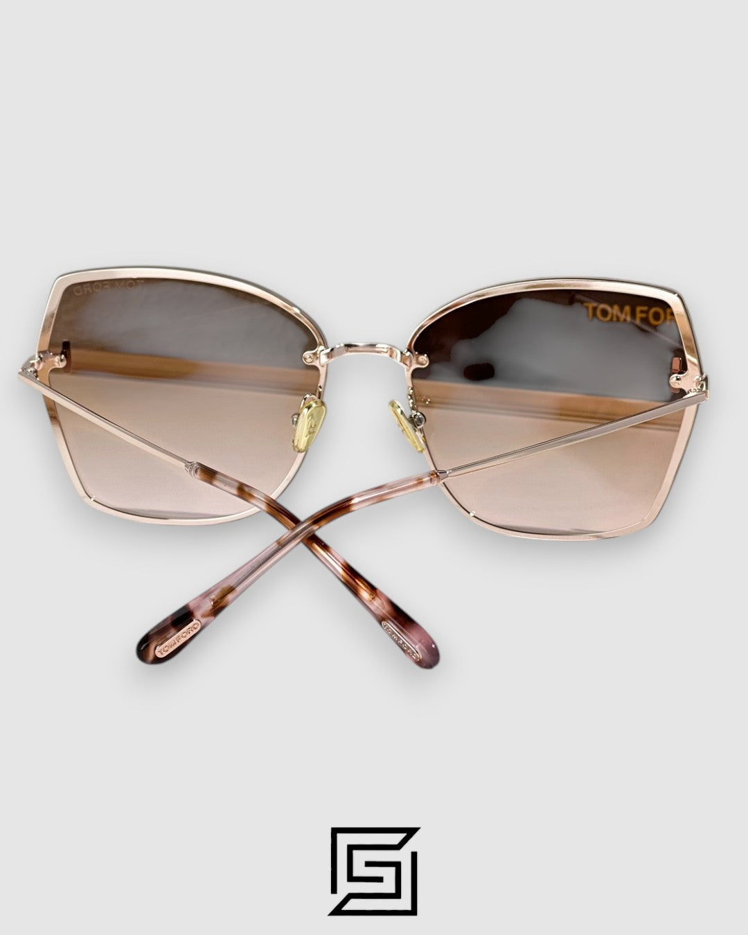 Tom Ford FT1107 Brown Mirror Lenses and Gold Frame