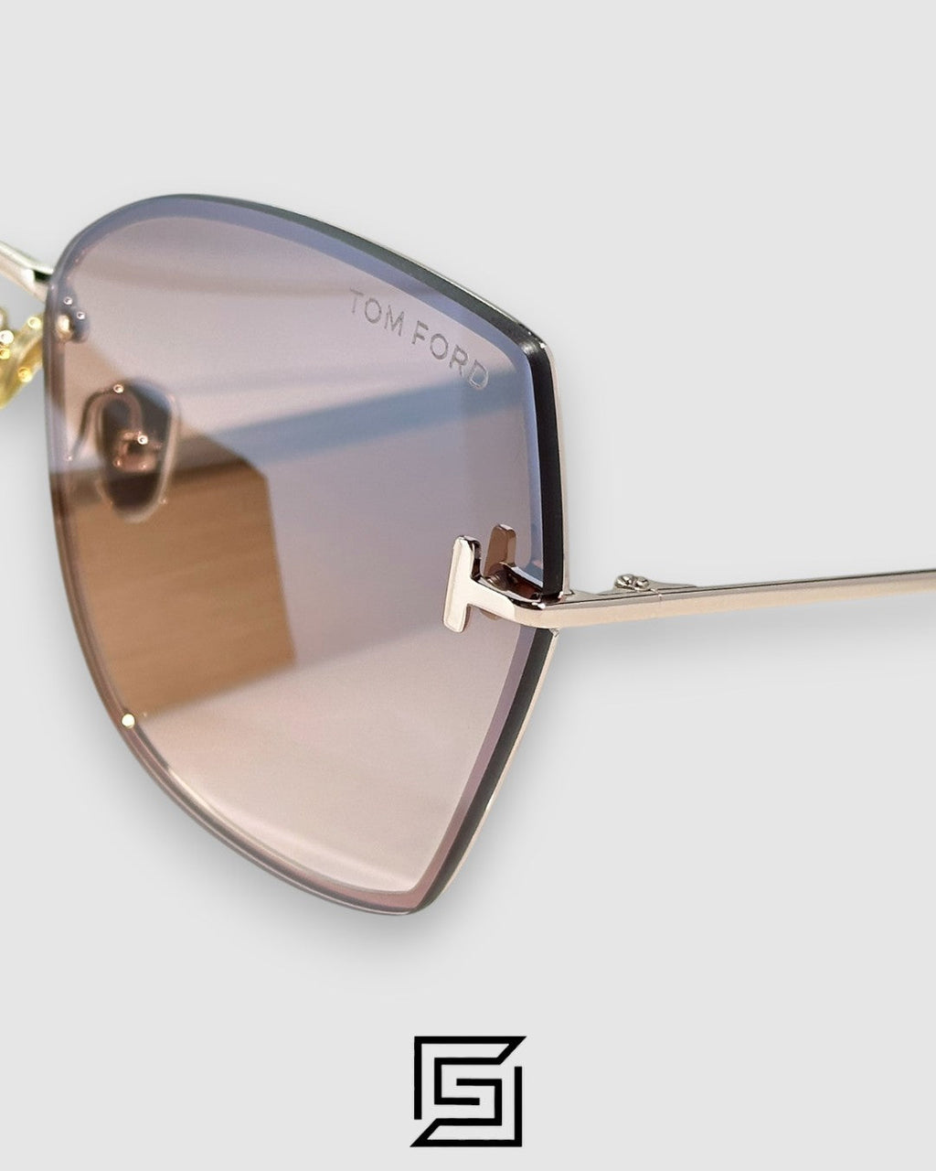 Tom Ford FT1107 Brown Mirror Lenses and Gold Frame