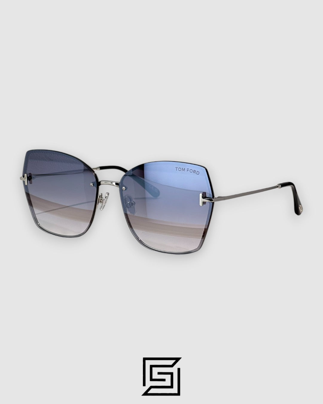Tom Ford FT1107 Silver Mirror Lenses and Silver Frame