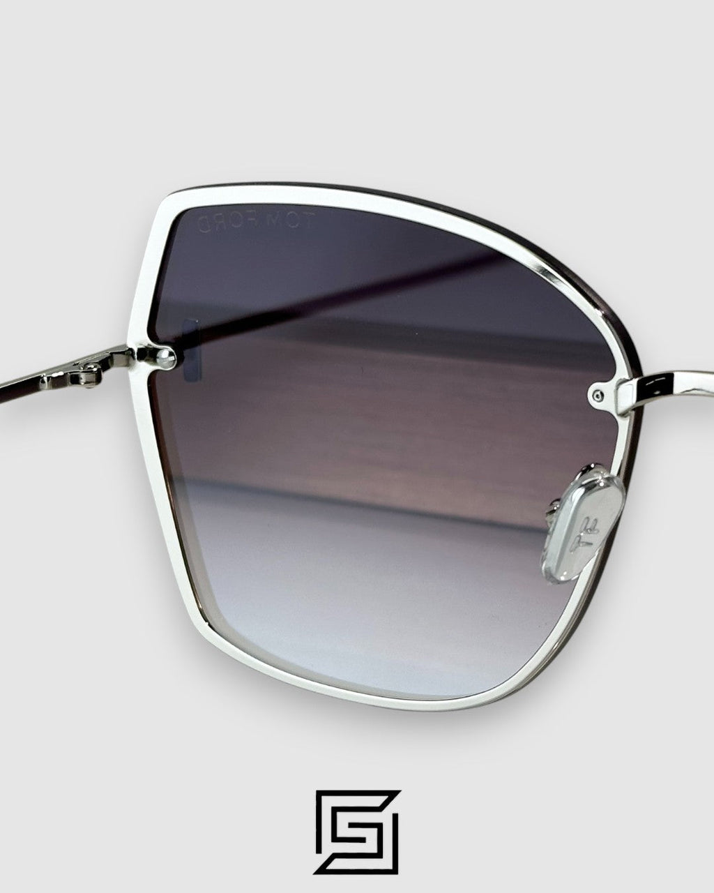 Tom Ford FT1107 Silver Mirror Lenses and Silver Frame