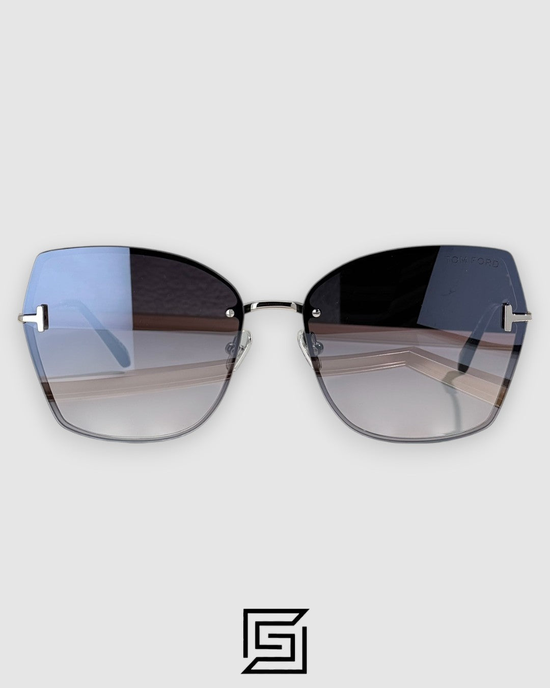Tom Ford FT1107 Silver Mirror Lenses and Silver Frame
