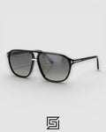 Tom Ford TF1026 Black Aviator Sunglasses with Black Gradient Lenses