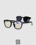 Tom Ford Clip On TF5532 Black Lenses and Black Frame