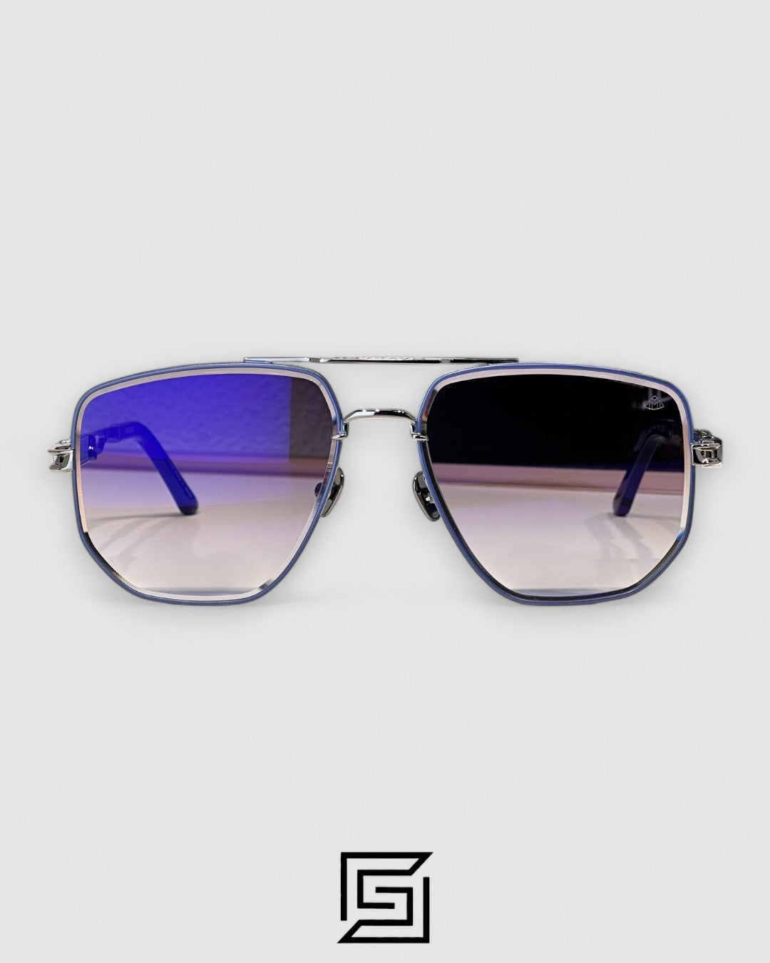 MAYBACH THE LENS Blue Mirror Lenses Gun Frame