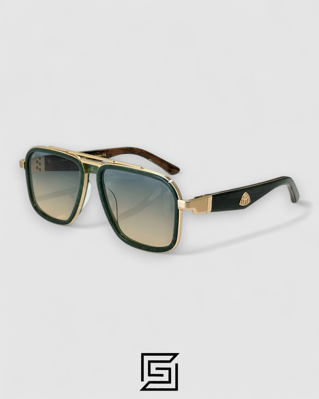 MAYBACH THE TENT 1 Light Green Lenses Gold Green Frame