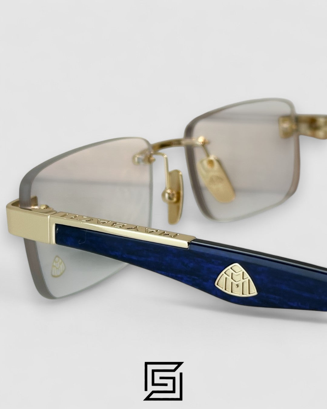 THE ARTIST 3 Gold Framless Blue Arm