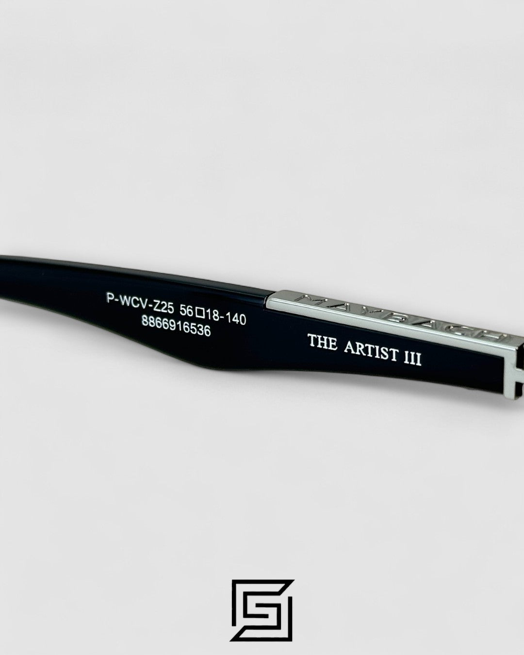 THE ARTIST 3 Grey Leanses Silver Framless Black Arm