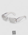 Prada OPR17WSF Grey Lenses Transparent Grey Frame