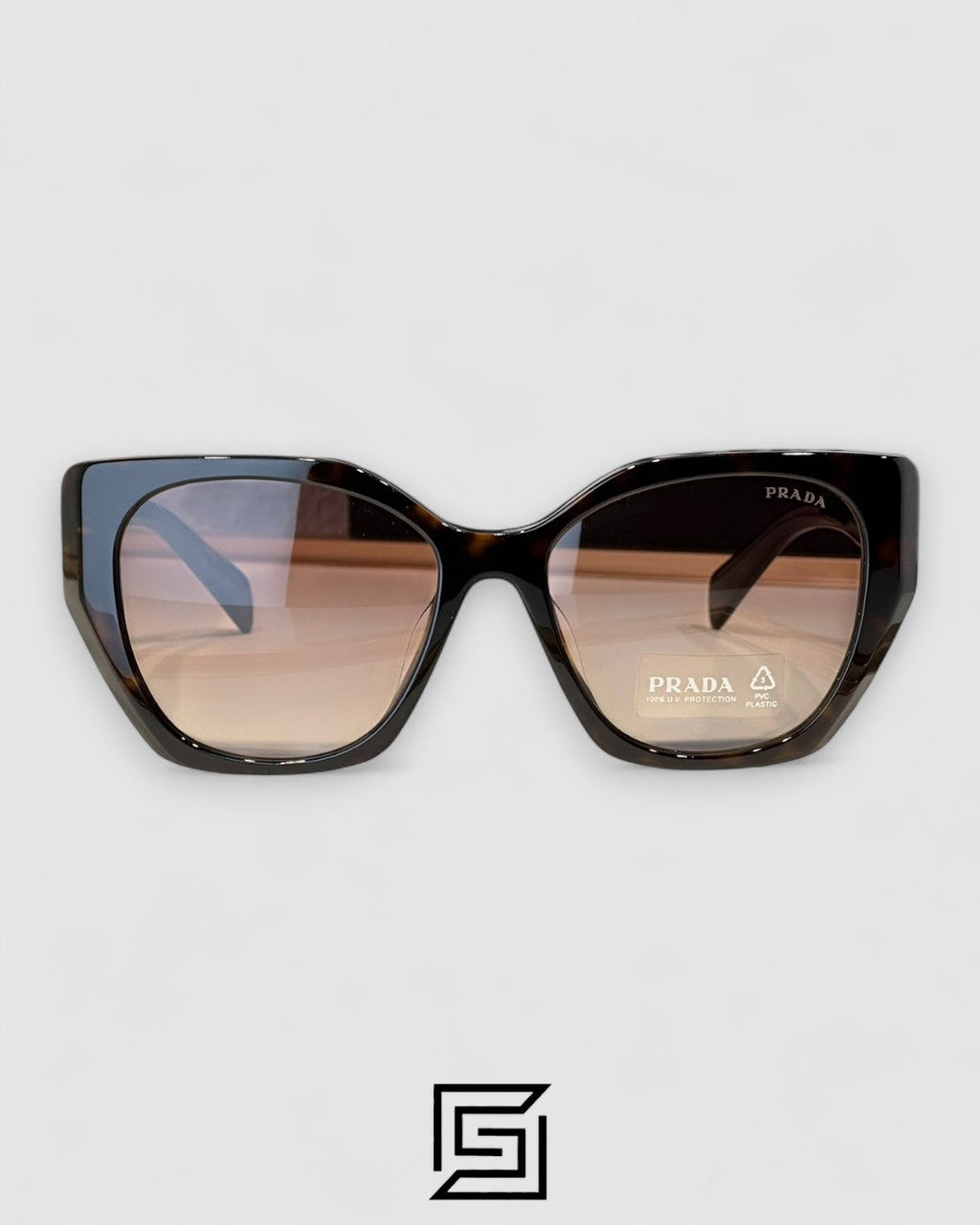Prada SPR 19Z Brown Lenses Tiger Brown Frame