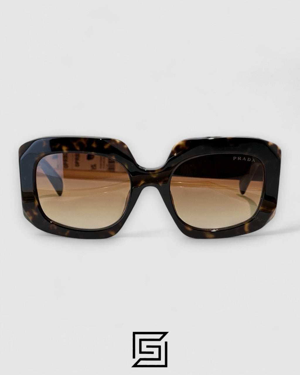 Prada SPR B23 Honey Lenses Tiger Brown Frame