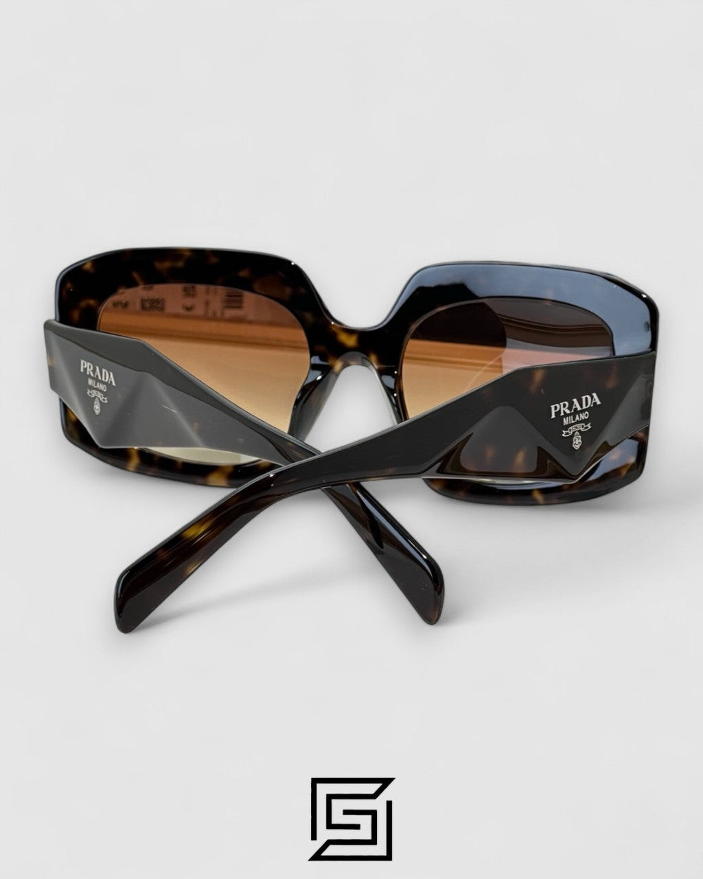 Prada SPR B23 Honey Lenses Tiger Brown Frame