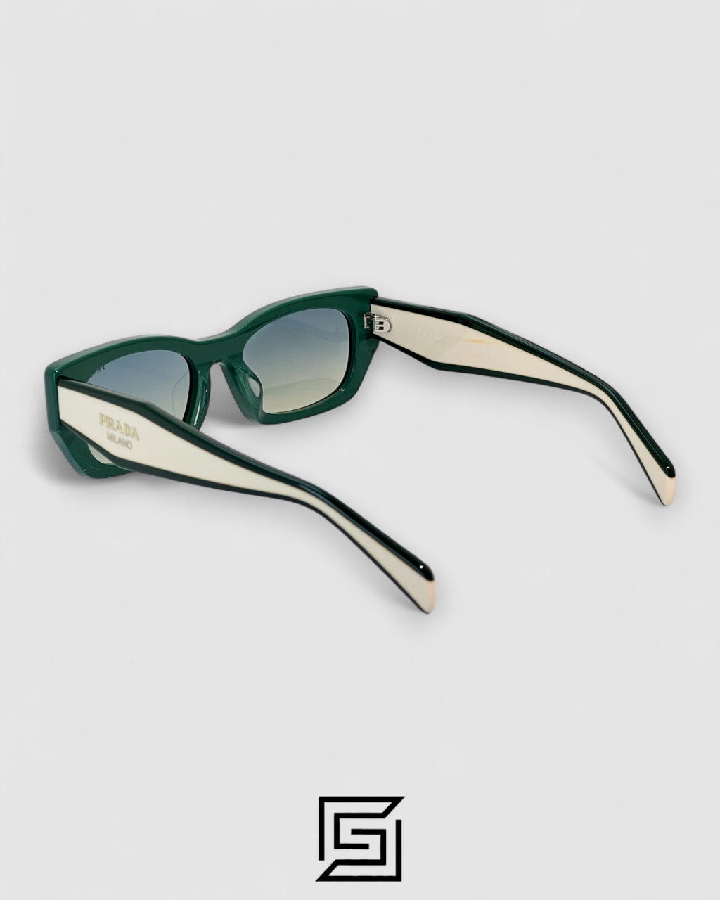 Prada PRB05 Grey Lenses Green Frame