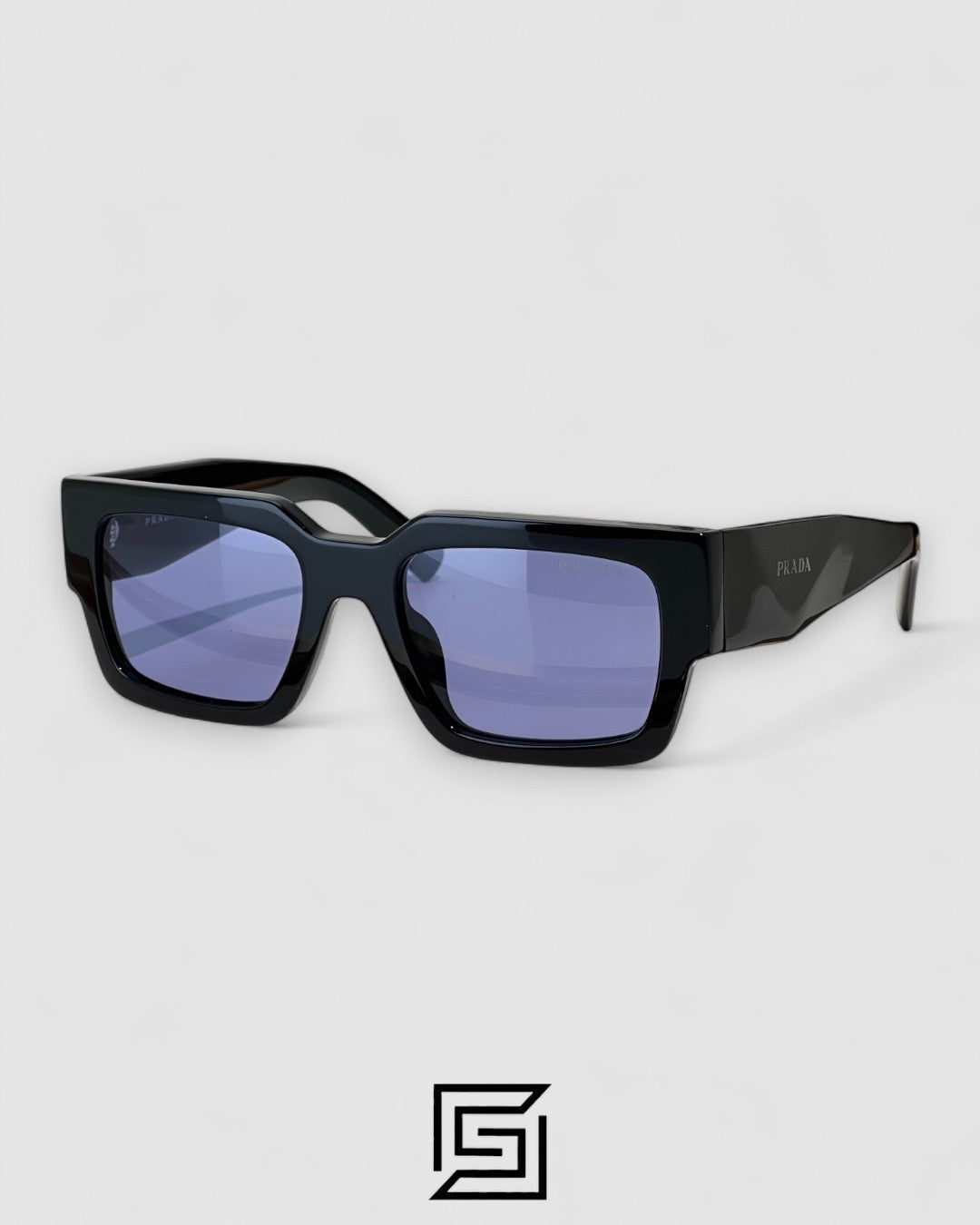Prada SPR B17 Dark Blue Lenses Black Frame