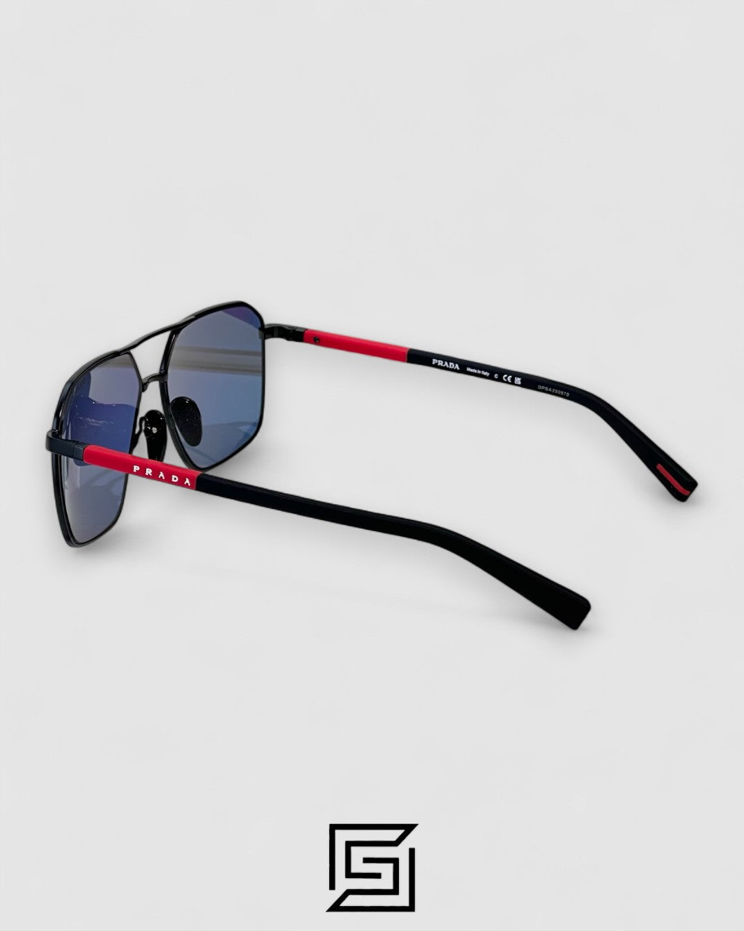 Prada SPS A50 Red Mirror Lenses Black Frame