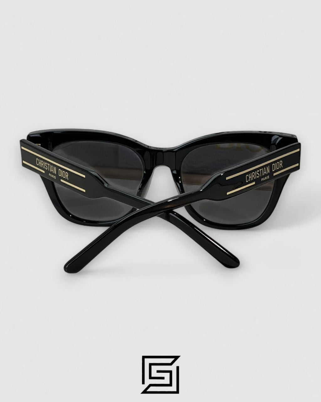 Dior Signature B4U Black Leanses Black Frame Gold Logo
