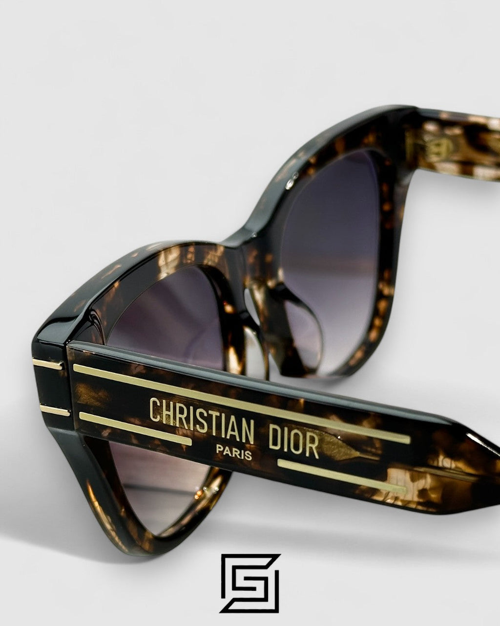 Dior Signature B4U Grey Leanses Tiger Brown Frame