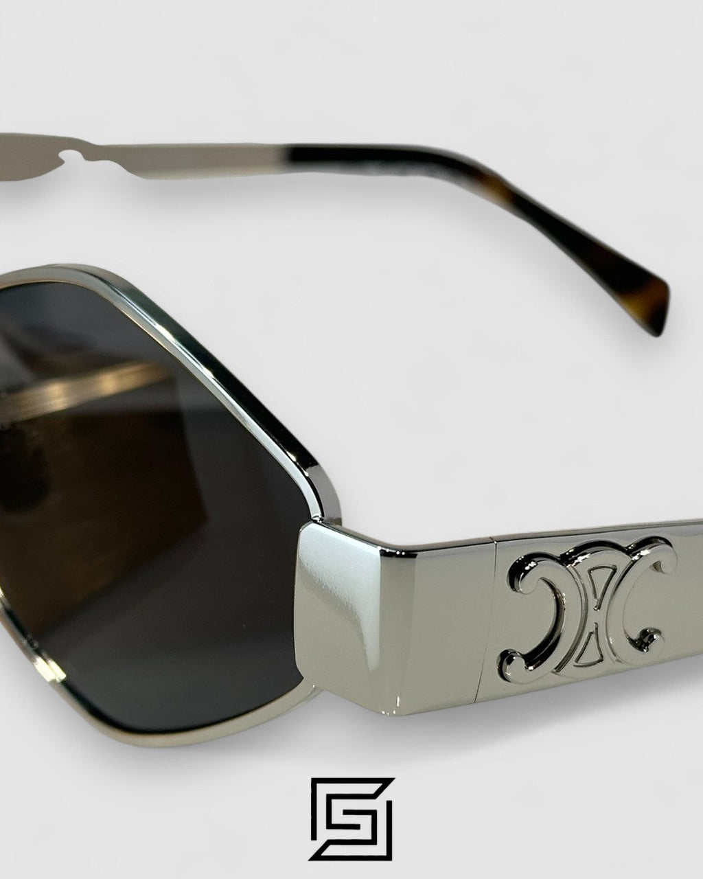 CELINE CL40254U Black Lenses Silver Frame