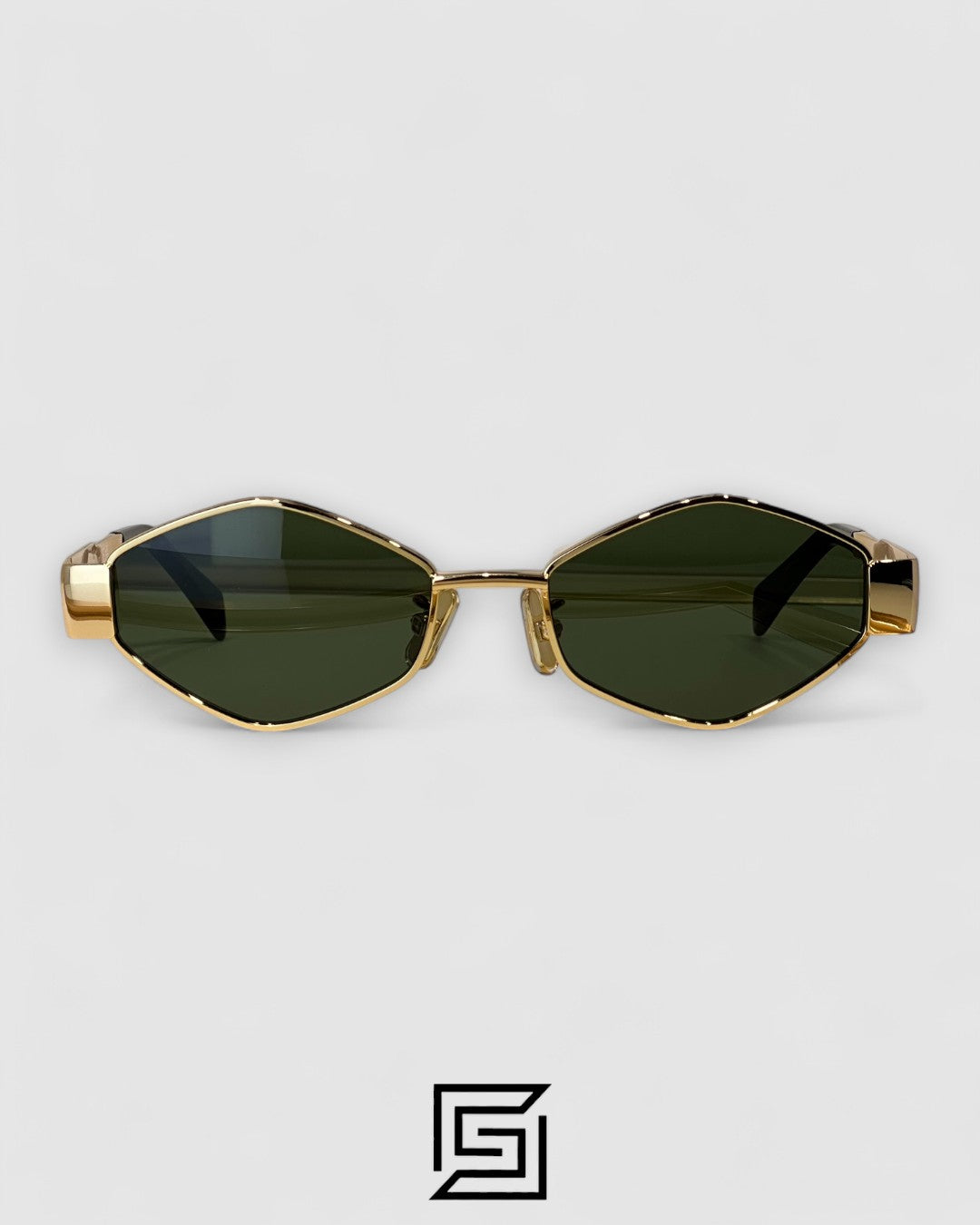 CELINE CL40254U Olive Lenses Gold Frame