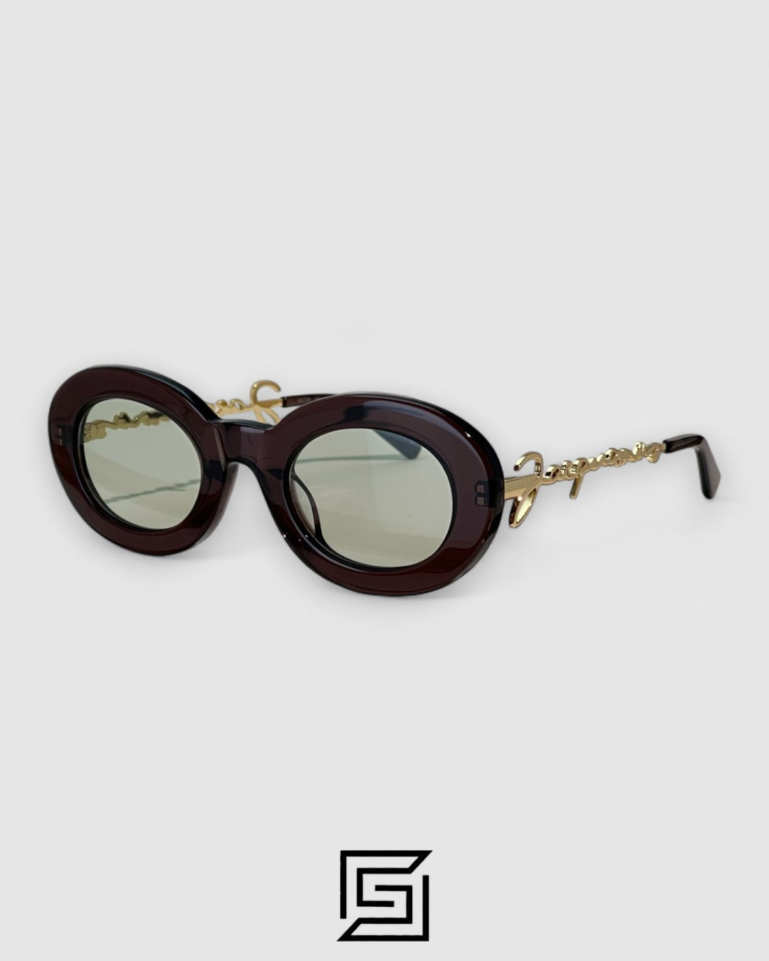 JACQUEMUS 235AC Light Green Lenses Transparent Purple Frame