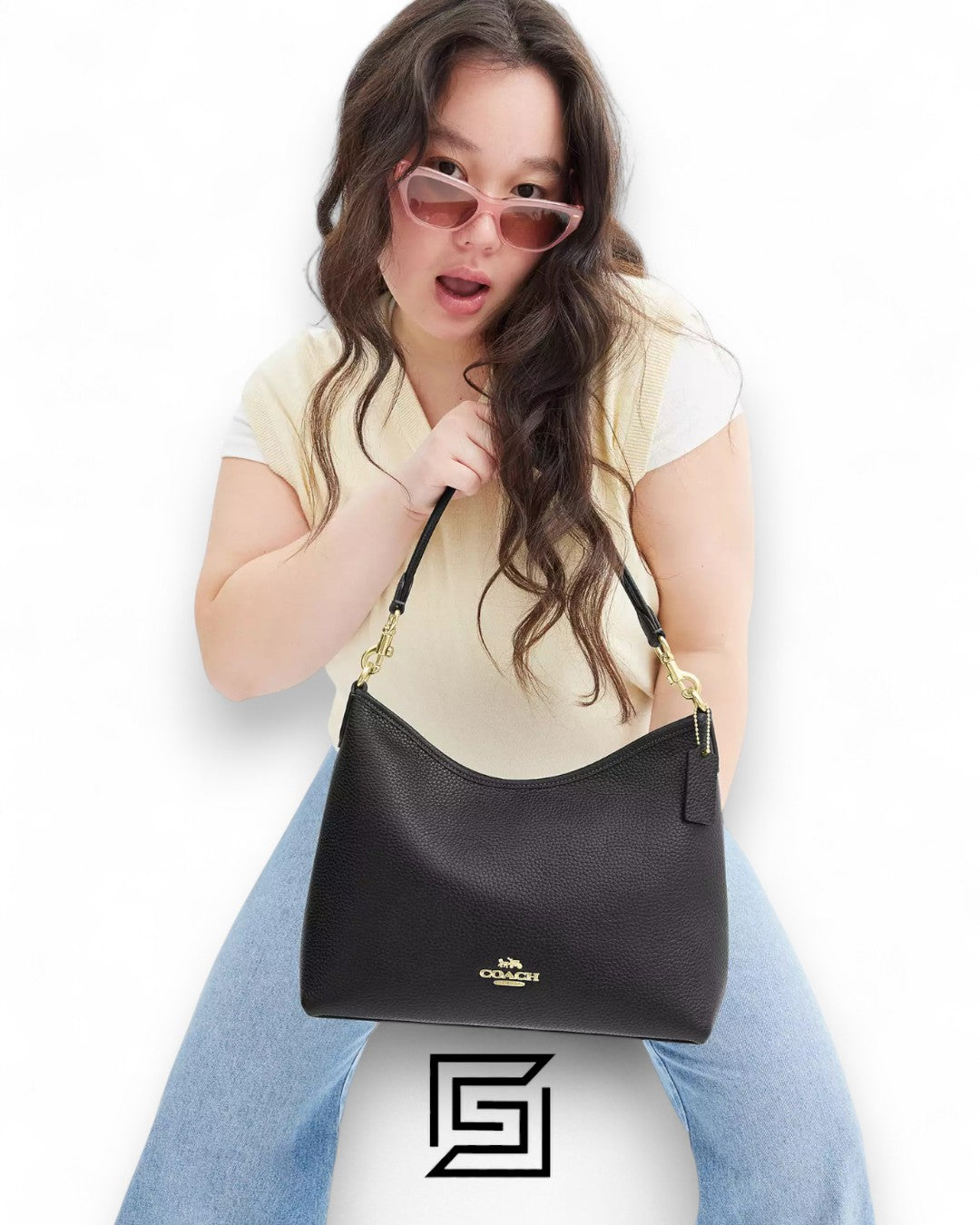 Coach Laurel Shoulder Bag In Signature Canvas CR149 Black
