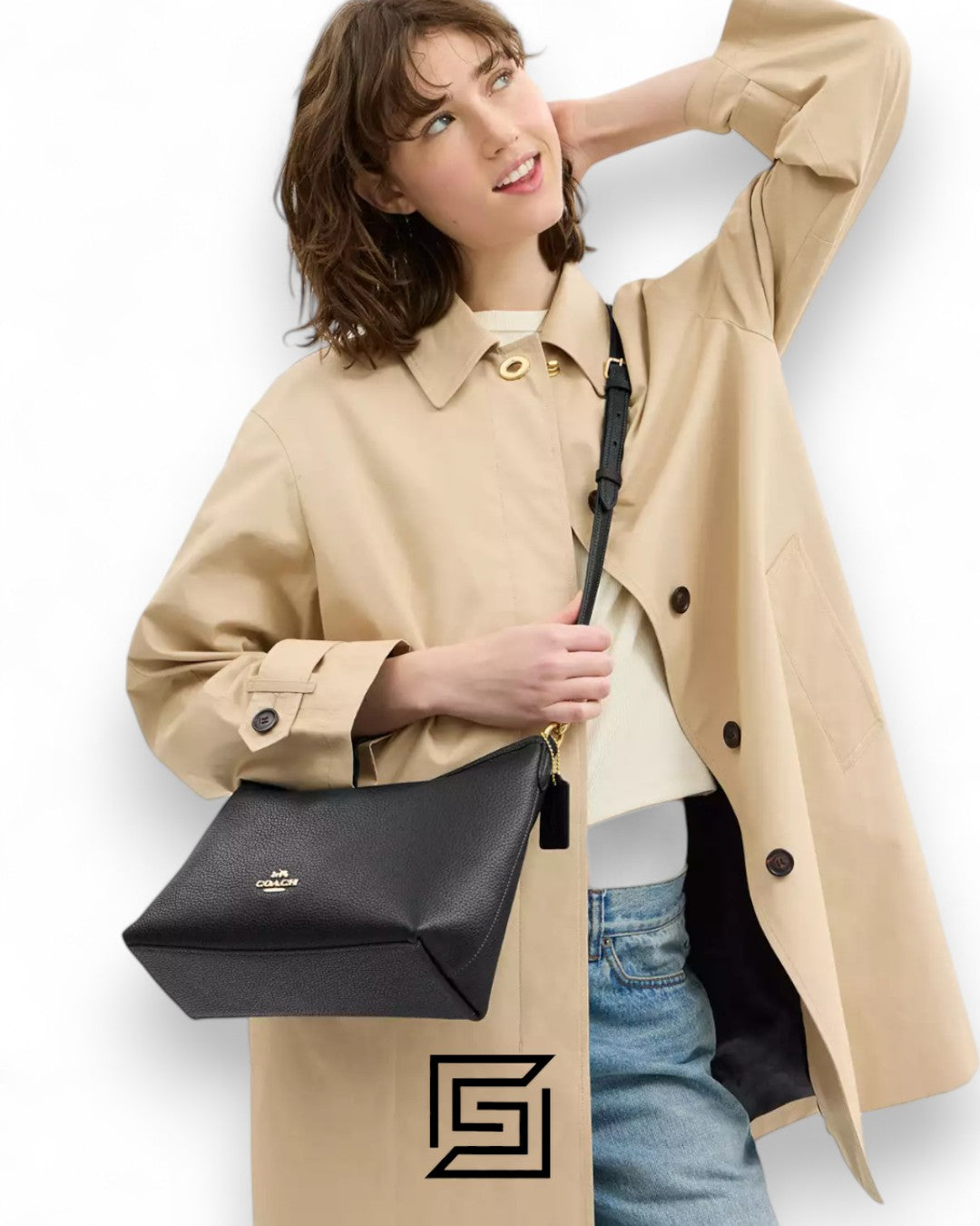 Coach Laurel Shoulder Bag In Signature Canvas CR149 Black