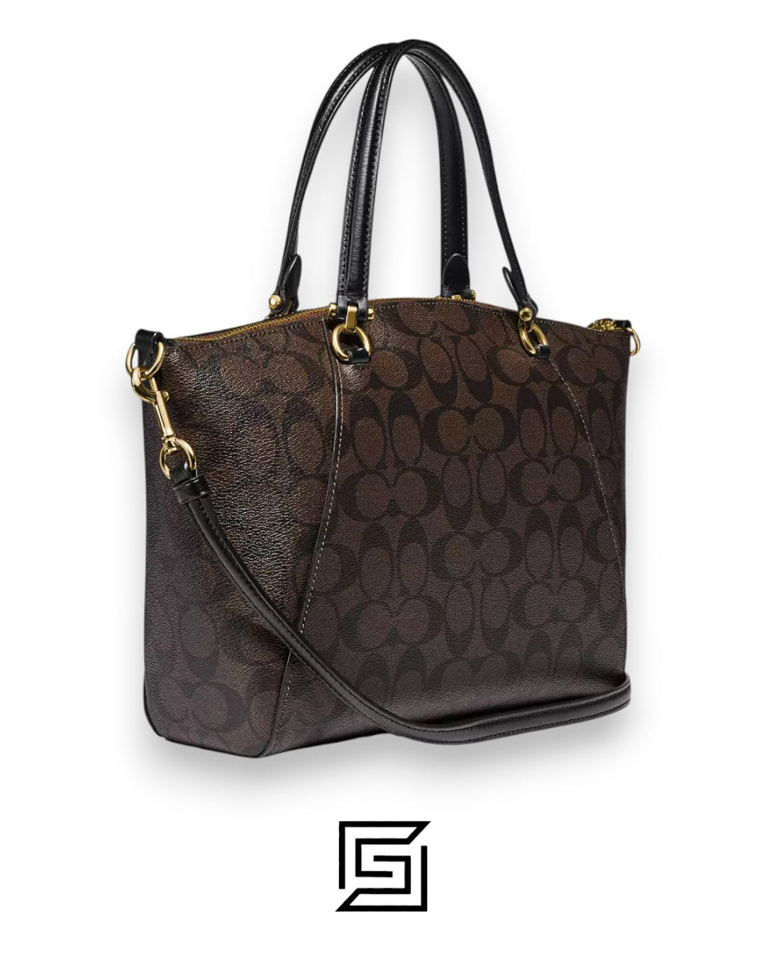 COACH Prairie Satchel In Signature Canvas Brown Style No. E79998