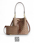 Coach Rowan Bucket Bag In Signature Canvas Brown – Style No. CBH07