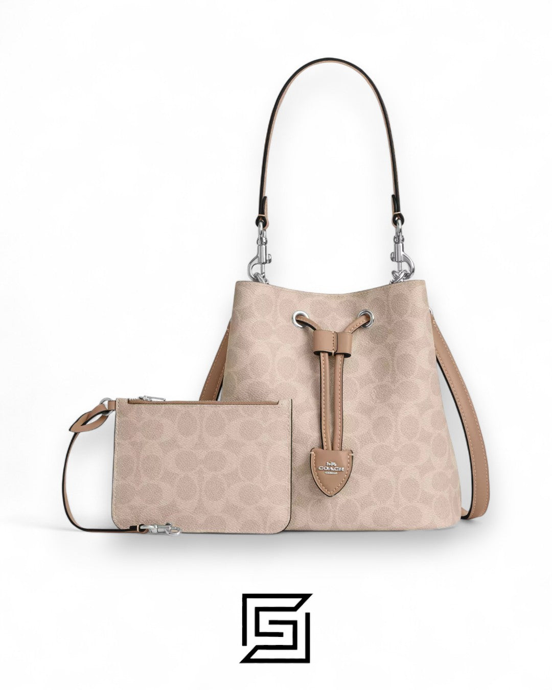 Coach Rowan Bucket Bag In Signature Canvas Cream – Style No. CBH07