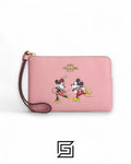 Coach X Disney Corner Zip Wristlet With Ice Skate Motif Style No. CN026