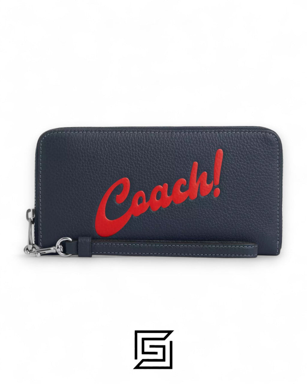 Coach Long Zip Around Wallet with Coach Graphic Blue Style No. CU381