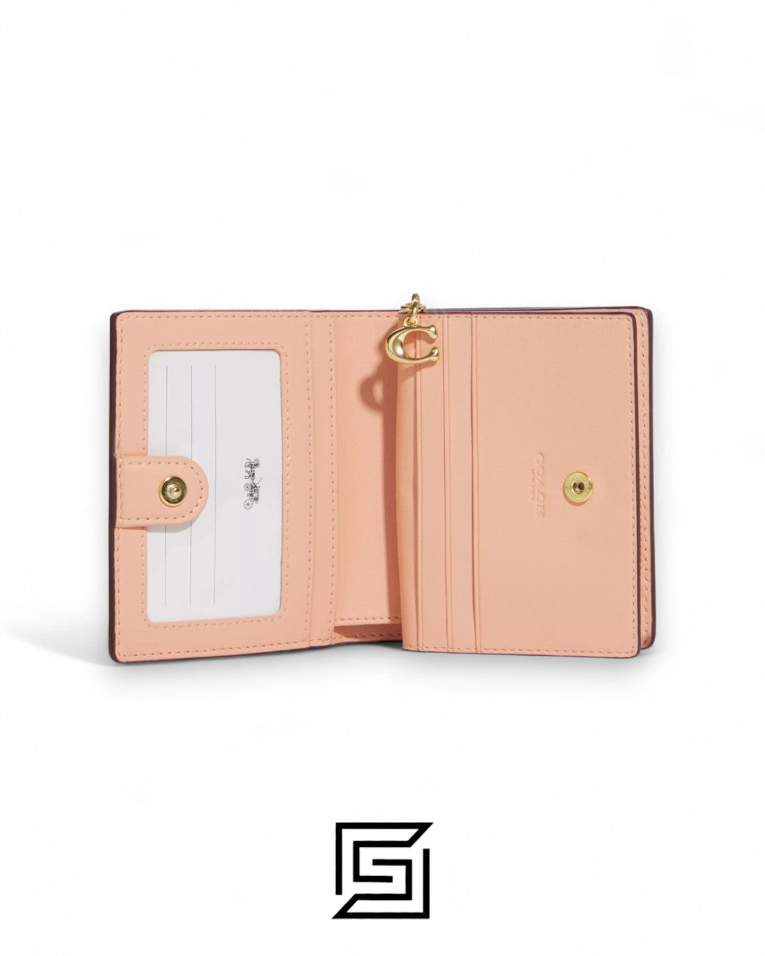 Coach Snap Wallet In Signature Canvas With Strawberry Print Style No. CB605